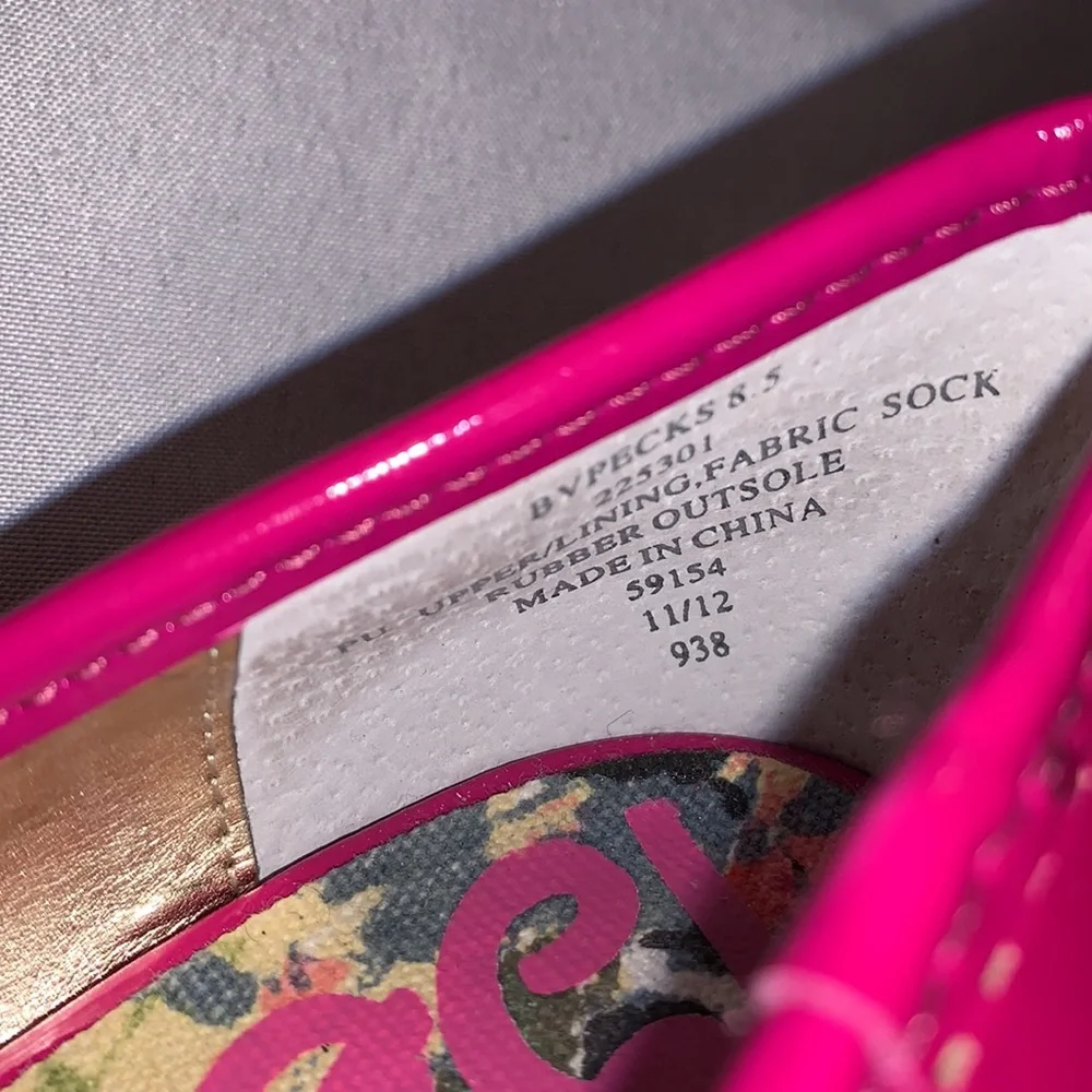 Betsy Johnson peep-toe pumps Hot pink